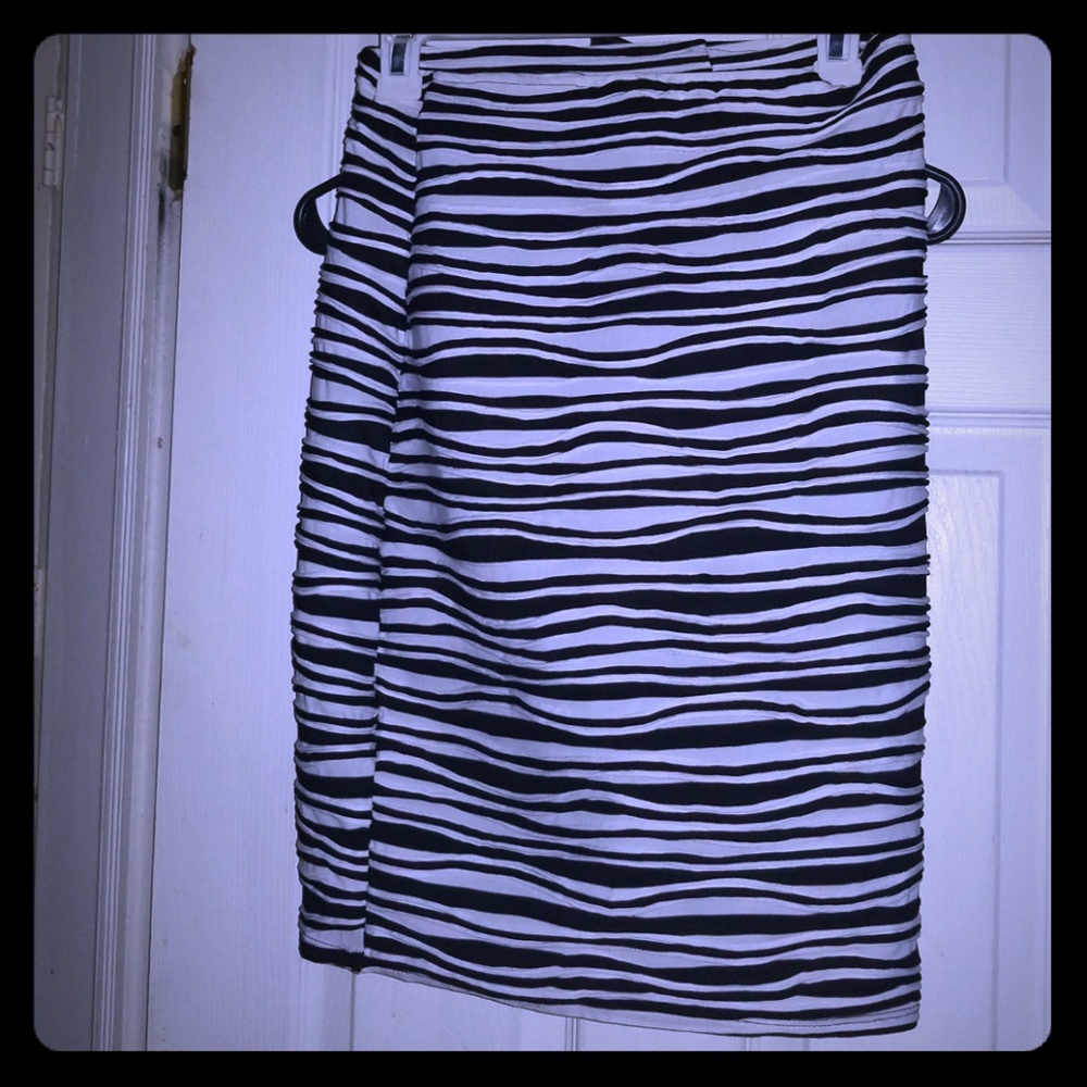 Black and white skirt